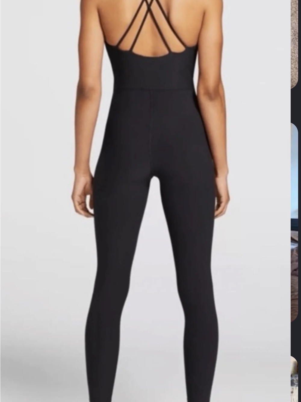 Calia Black Strappy Back Women’s Jumpsuit